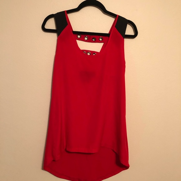 Kardashian Kollection Red Tunic Tank Top—XS - Picture 2 of 6